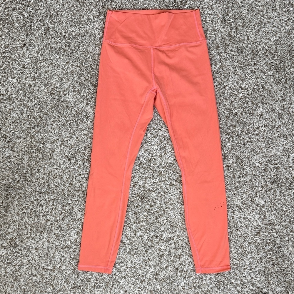 Zyia Active Legging Sport Moon Cut Out Bright Coral size 6-8 - Picture 3 of 15
